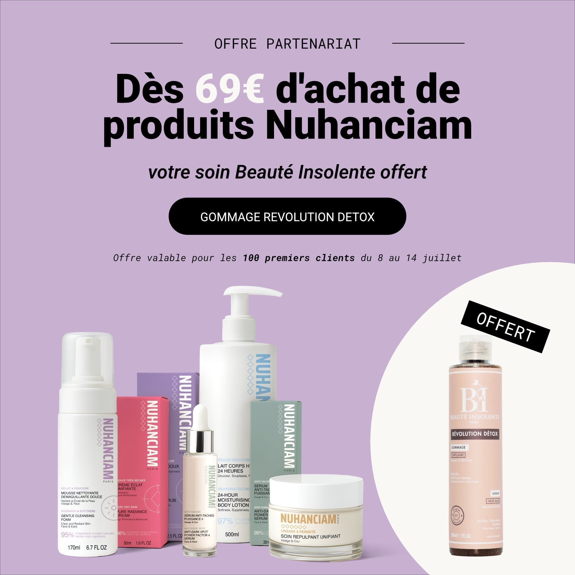 NUHANCIAM x Beauté Insolente : un partenariat qui prend soin de vous, de la tête aux pieds