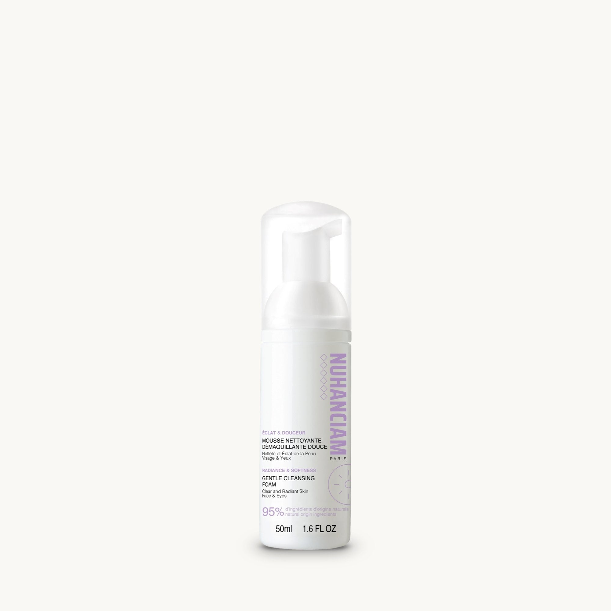 Mousse Nettoyante Démaquillante Douce - Format Voyage 50 ml NUHANCIAM