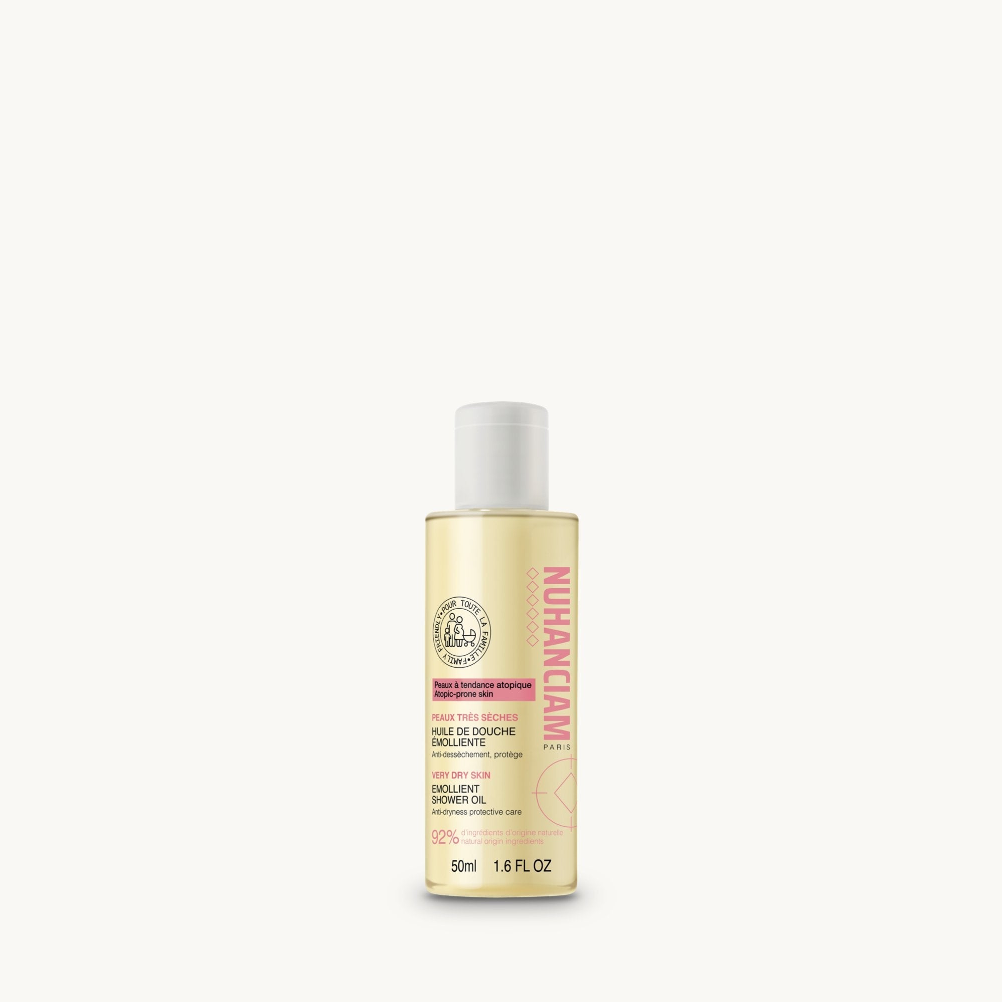Huile De Douche Émolliente Lavante - Format Voyage 50 ml NUHANCIAM