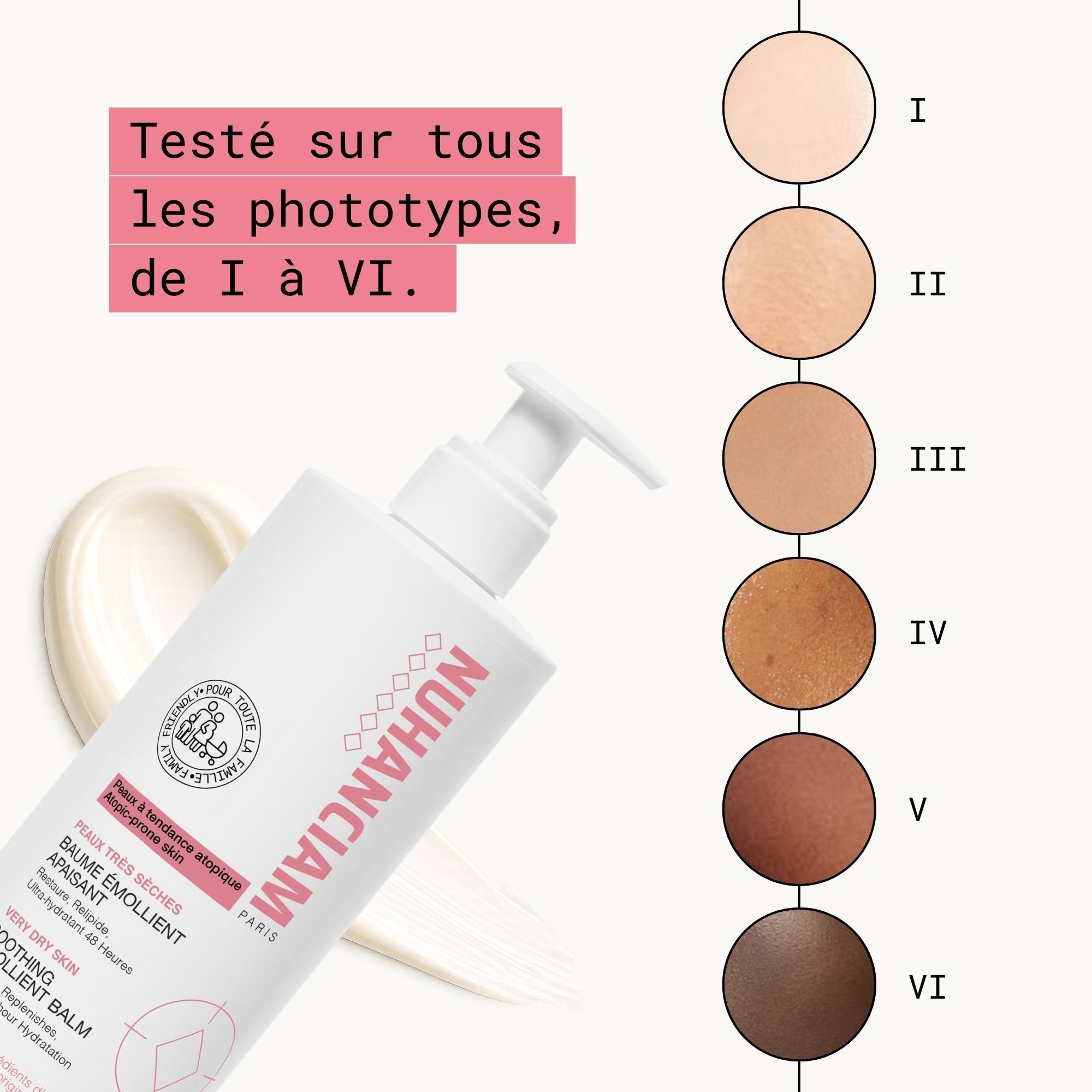 BAUME ÉMOLLIENT APAISANT POUR PEAUX À TENDANCE ATOPIQUE