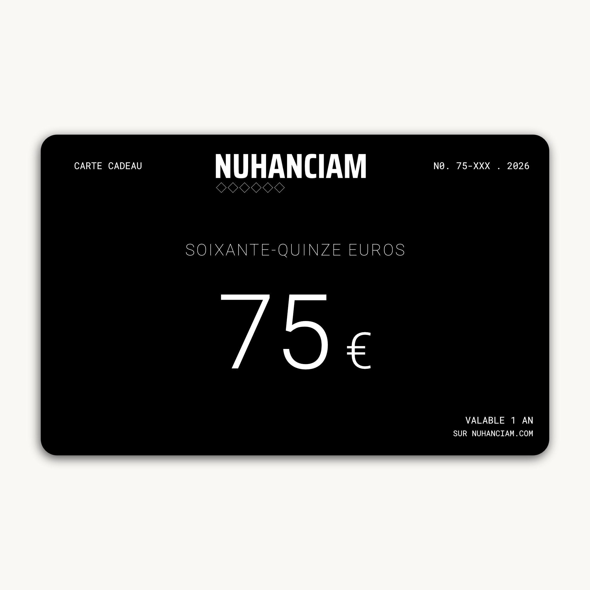 Carte-Cadeau Nuhanciam