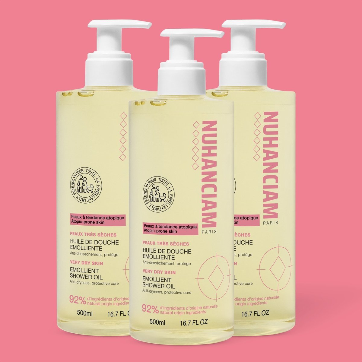 HUILE DE DOUCHE ÉMOLLIENTE LAVANTE