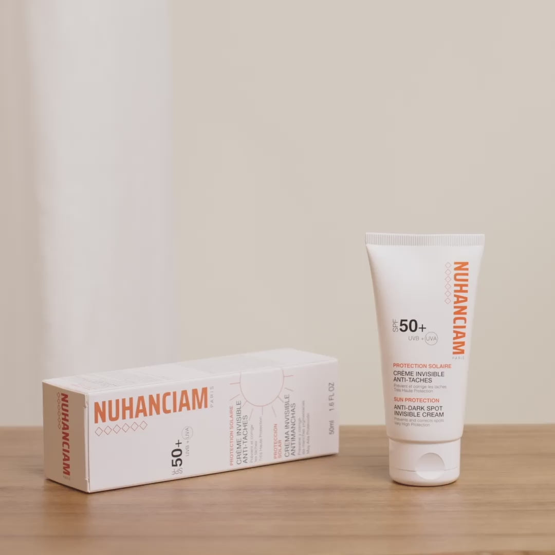 Crème Solaire Invisible Anti Taches Brunes SPF 50+